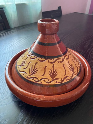 Moroccan handmade tagine used 22cm for cooking