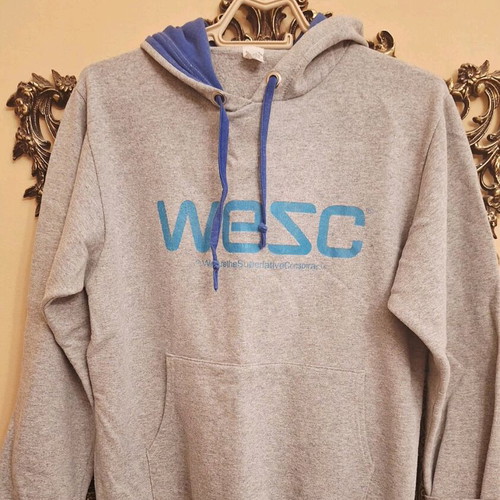 WESC sweatshirt used, size M, gray and blue