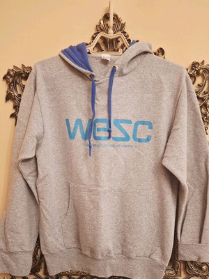 WESC sweatshirt used, size M, gray and blue