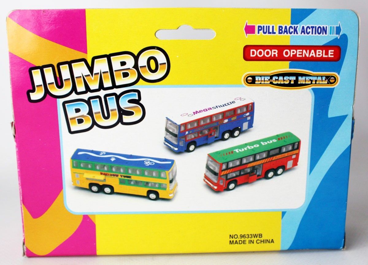 Jumbo Bus Die Cast Metal Pull Back Bus… - € 23,00 - Vendora.cy
