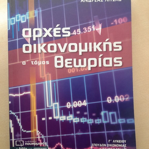 School Textbook Poukamisas Principles of Economic Theory Grade 3 Lyceum like new