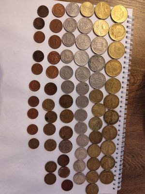 Drachma Coin Collection used, 72 pieces 1977-2002