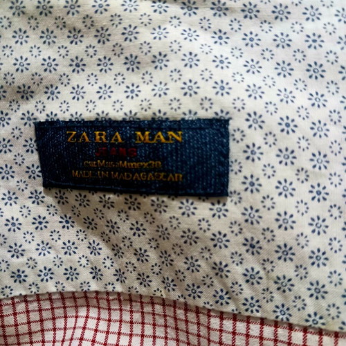 Zara men's short sleeve checked shirt M