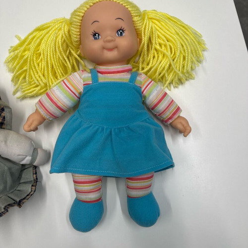 Dolls like new, set of 2 with basket
