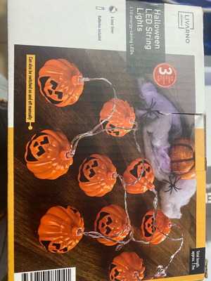 Halloween LED pumpkin lights new, 2 boxes from Lidl