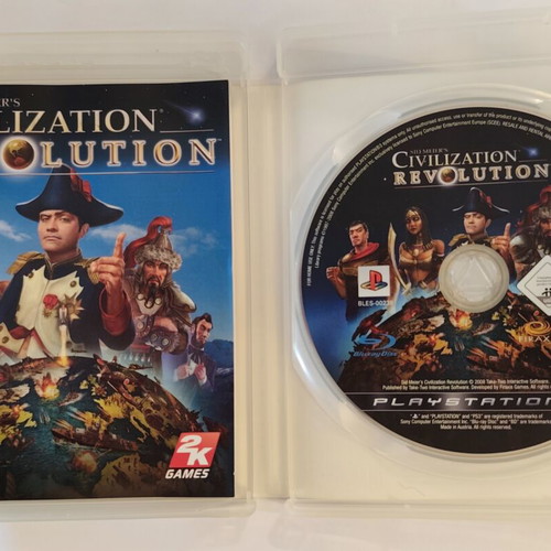 Sid Meier's Civilization Revolution PS3 game like new, PAL edition