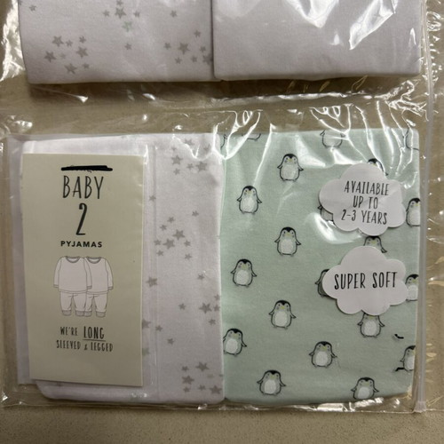 Baby pajamas set 2 pieces new, size 0-3 months