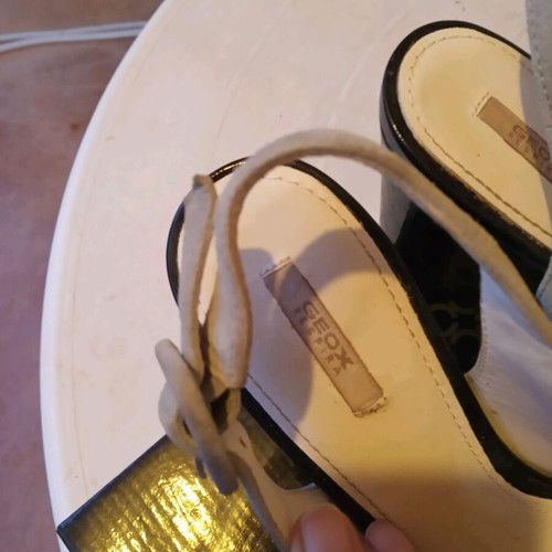 Geox sandals used, gray and black, size 36