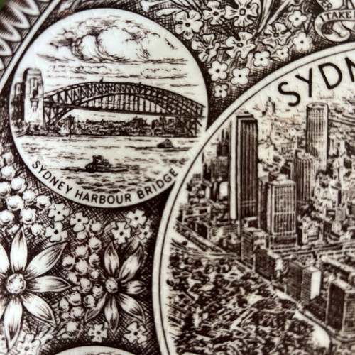 Vintage Sydney Australia Decorative Plate Johnson Brothers like new