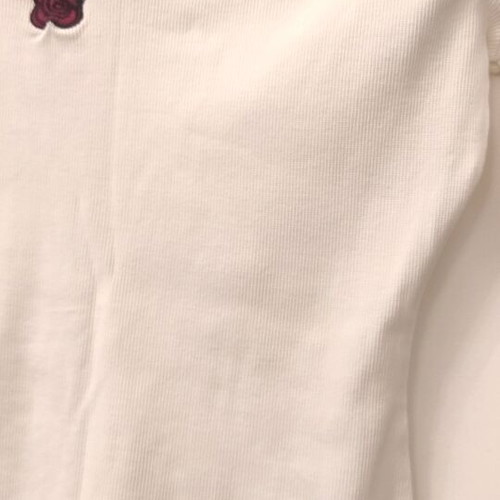 Fornarina long-sleeve blouse size S like new, white embroidered