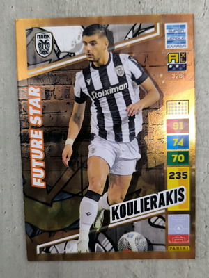 Κάρτα Super League Adrenalyn Future STAR Koulierakis ολοκαίνουρια