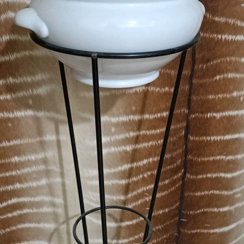 Metal column used, height 80 cm, black