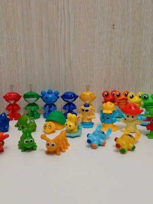 Kinder Surprise Joy figures Funny Colors used, set