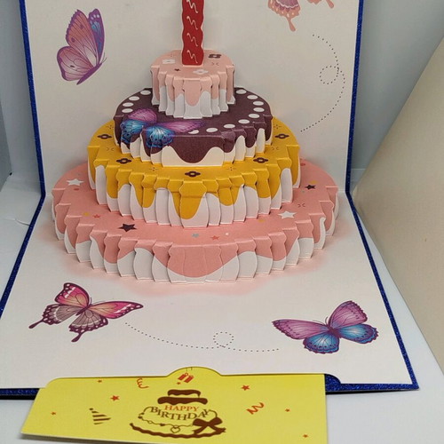 3D birthday card new with envelope
