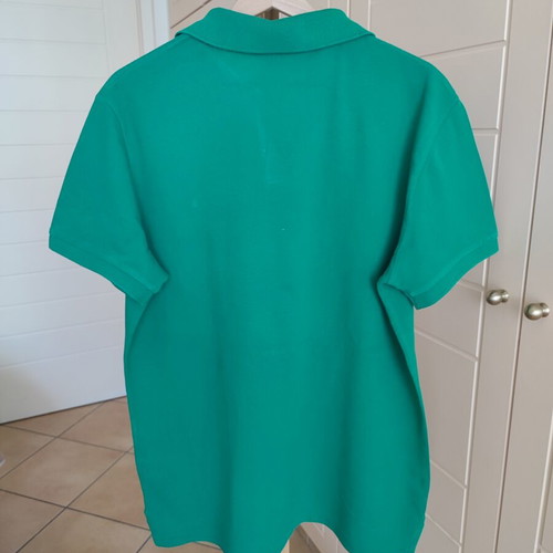 Ralph Lauren men's polo shirt green, custom slim fit, like new, size L