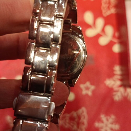 Valentini wristwatch women's new, silver, stainless steel, water resistant
