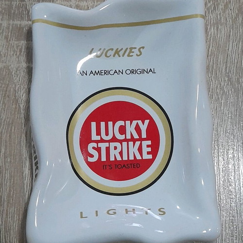 Lucky Strike promotional ceramic ashtray new