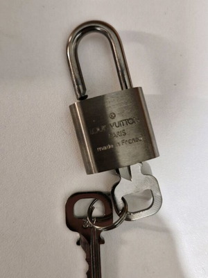 Louis Vuitton padlock brushed titanium