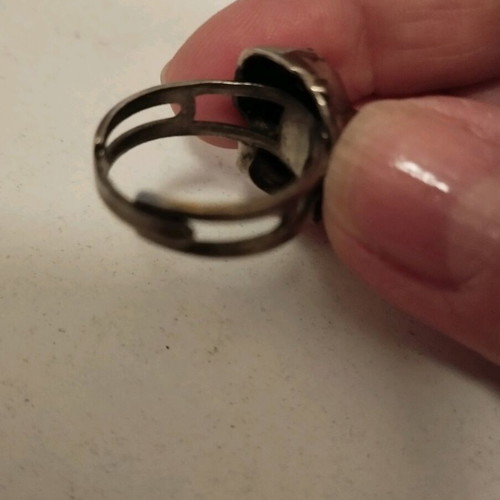 Ring with skull made of steel like new