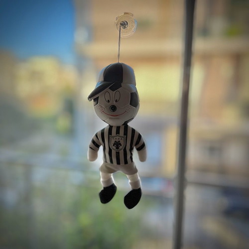 Retro PAOK plush toy new with suction cup