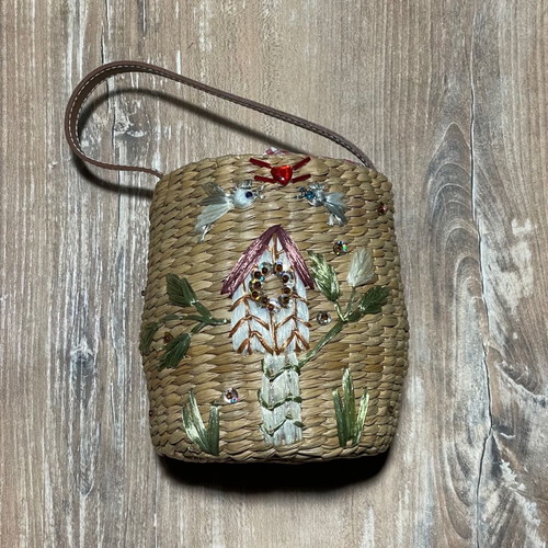 Basket hand bag used small