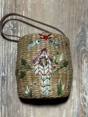 Basket hand bag used small