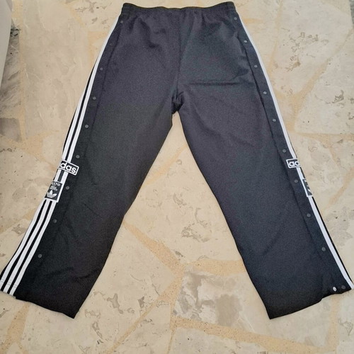 Adidas three stripes pants, black and white, size L