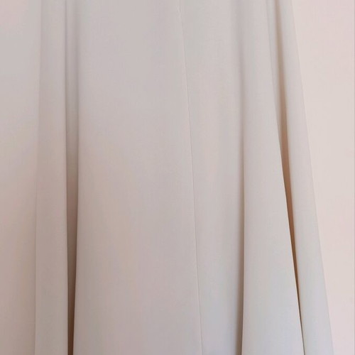 Midi crepe skirt ivory like new, size S