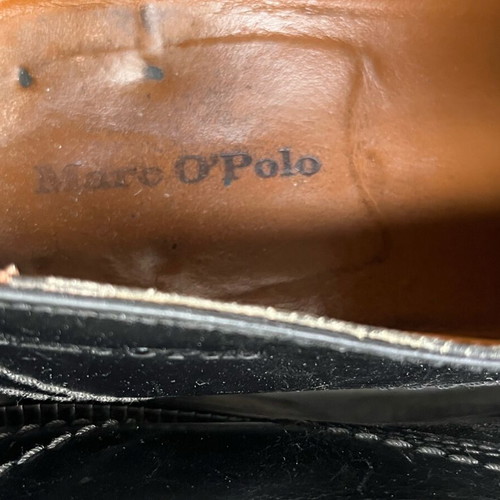Marco O’Polo men's shoes used, leather derby, size 41, black