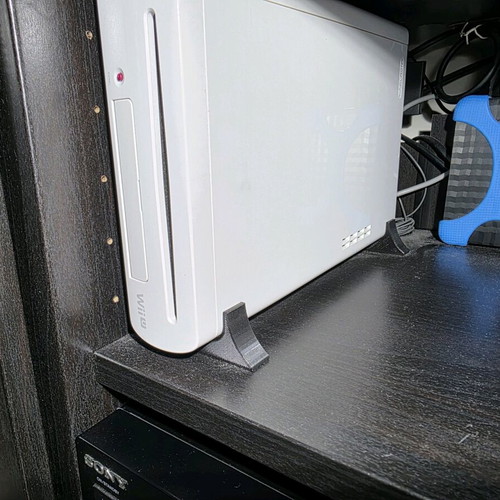 3D Printed Veritcal Wii U Stand new vertical base for Wii U