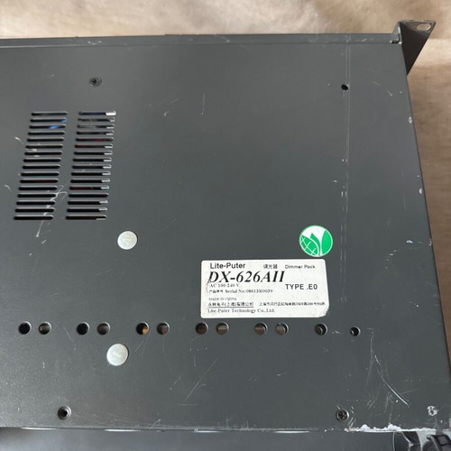 Lite-Puter DX-626A II professional DMX dimmer pack 6 channels like new