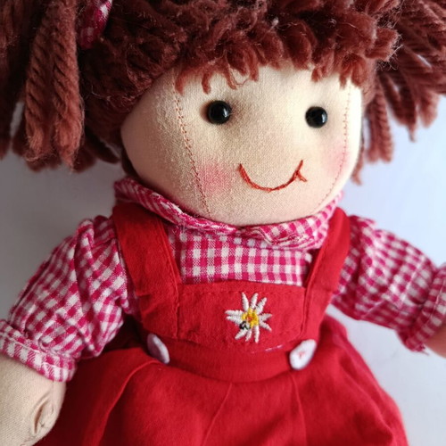 Cloth dolls like new, set of 3, 40, 38 and 32 cm
