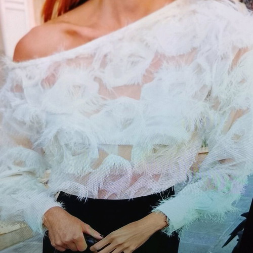 Blouse small ecru like new