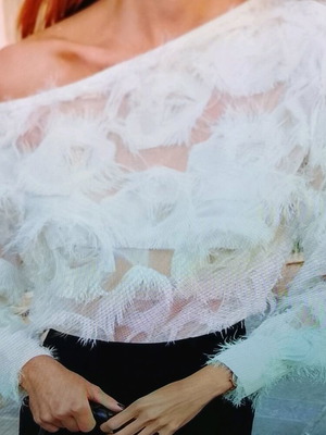 Μπλούζα small εκρού σαν καινούργιο