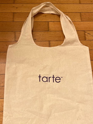 Tarte Tote bag shoulder beige like new with small stain