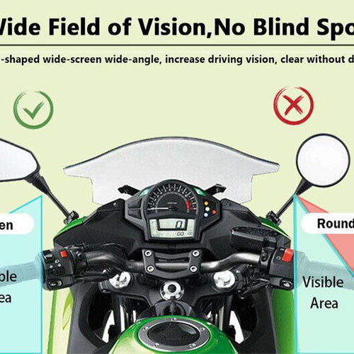 Honda CBR motorcycle mirrors 360-degree adjustable