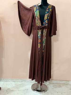 Kimono boho new, size up to Large, brown multicolor