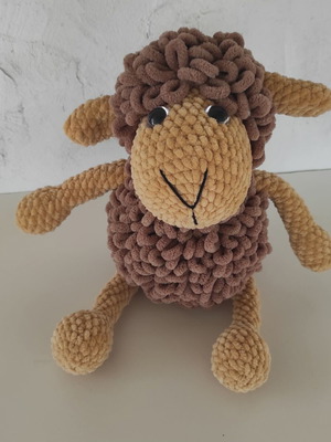 Handmade velvet sheep plush new, large size
