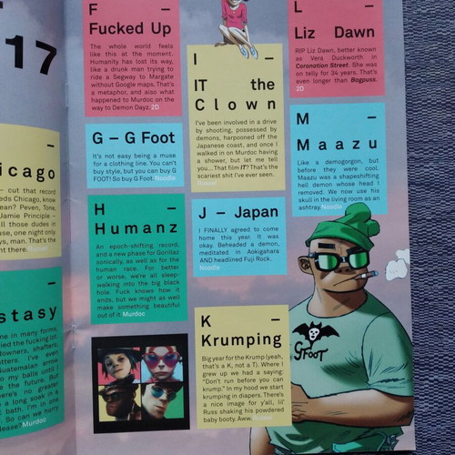 Gorillaz G Magazine 2017 used, UK visual band issue