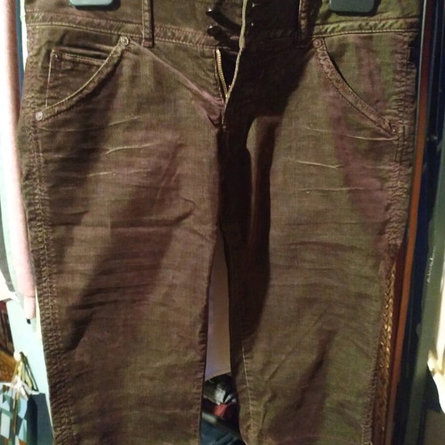 Guess Capri Pants new, size L, brown green (olive)
