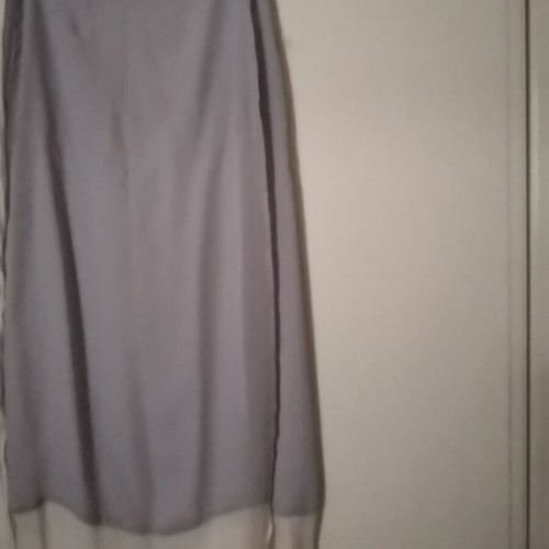 Lussile official skirt, like new, grey-sky blue and ivory muslin fabric