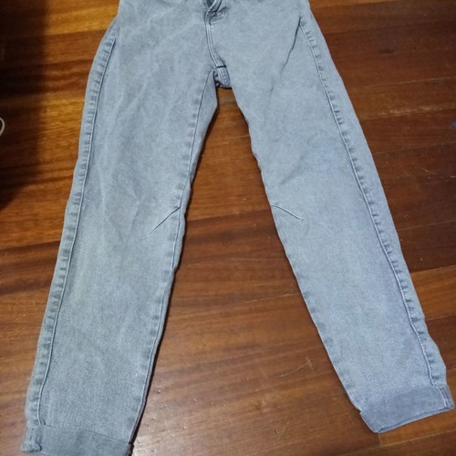 High-waisted jeans Bershka new, light gray, size 34