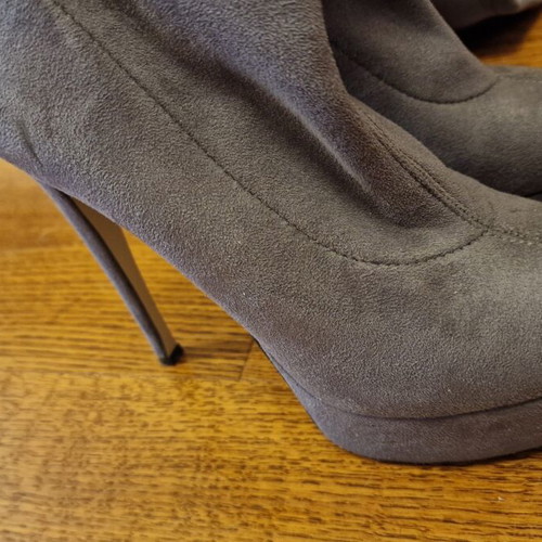 Sante Over The Knee Boots Like New, Grey, Size 37, Heel 13cm