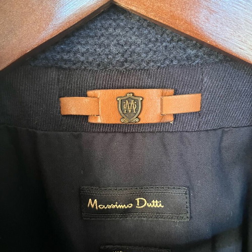 Massimo Dutti vest like new, navy blue with double-breasted buttons