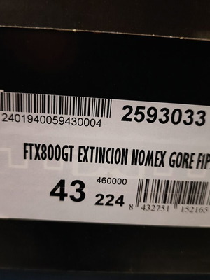 FAL FTX800GT Extincion Nomex Gore boots new, hunting and firefighting