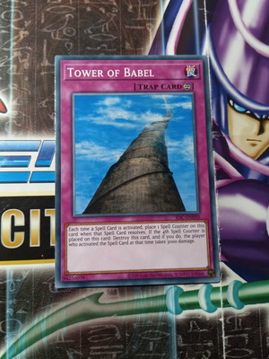 Tower of Babel Yu-Gi-Oh! card near mint condition