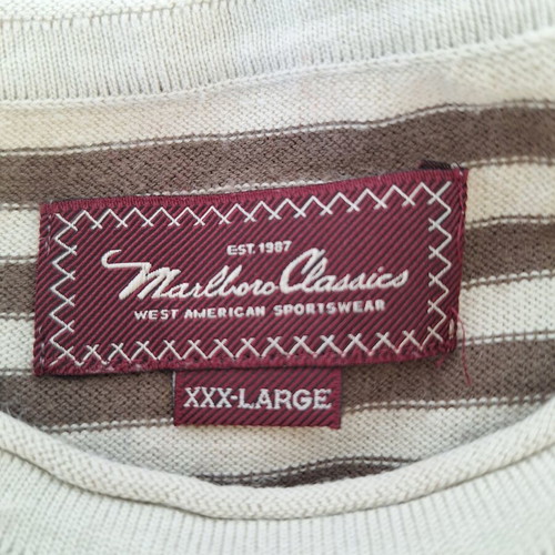 Marlboro Classics vintage men's striped knit pullover 3XL