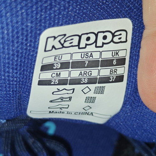 Kappa Logo London Kid sneakers new, size 39, black and blue