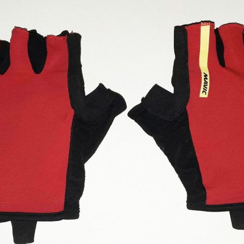 MAVIC COSMIC PRO adult gloves used, short, red-black, size Large