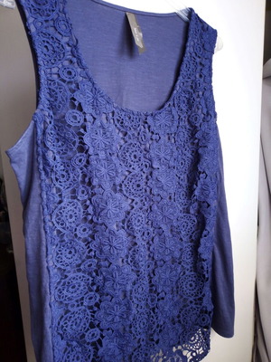 Penningtons sleeveless blouse used, size L, blue